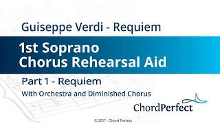 Verdi's Requiem Part 1 - Requiem - 1st Soprano Chorus Rehearsal Aid