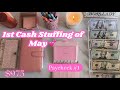 May 2023| $975 Cash Envelope Stuffing| May paycheck #1| Sinking funds| #cashenvelopestuffing