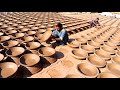 Glaze Pottery Art, Making Traditional Clay Plates, Glazed in Old Style Pottery Kiln