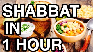 SHABBAT SHALOM part 4 || ONE HOUR SHABBAT MEAL PREP || (main+side+fish+ salads+dafina and  desserts)