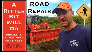 FIXING SWAMP ROAD DRIVEWAY (Kubota Grand L3940)