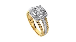 Diamond Couture 14K .75ct Diamond Split Band Ring