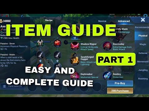 HONOR OF KINGS – COMPLETE ITEM GUIDE | HOK ITEM GUIDE (PART 1)