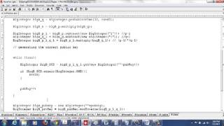 Java Code for RSA Key Generation