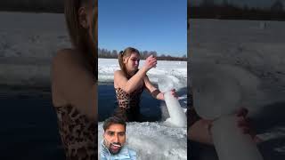 Ice ko haat bana diya #ice #loveingice #water #snow #cold