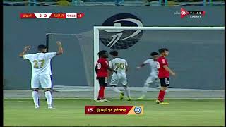 مصطفى عبد الرسول لاعب أسوان يسجل هدف قاتل فى أخر دقيقة فى المباراة
