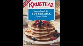 Pro TIP! Even Better pancakes after 5 minutes of Krusteaz  batter sitting and chillin