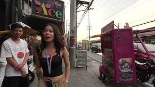 Thursday Walking Tour in Angeles city. Popular Streets in Balibago