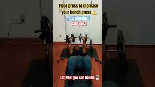 This dumbbell floor press will make for an increase in your bench press #bodyweightexercises