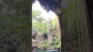 Ik Kil Cenote sinkhole diving, Yucatan Peninsula, Mexico. #Travel #Mexico