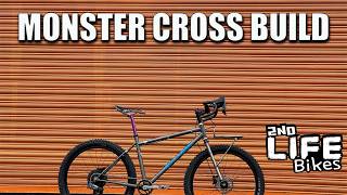 MonsterCross Build - Retro DropBar MTB - Wheeltop Wireless Electronic Groupset REDSHIFT