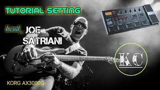 Tutorial setting Lead Joe Satriani korg ax3000g | By krrish