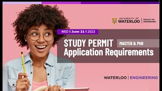 Study permit Requirements , Master’s and PhD Faculty of Engineering
