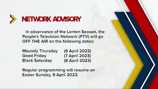 PTV Holy Week 2023 ADVISORY [03-APR-2023]