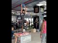 jasprit bumrah jumps up and hits the football on the floor. shorts