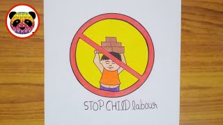 world Day against child labour drawing /drawing child labour #Shorts