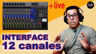 Mixer Digital + Interfaz de Audio ZOOM LiveTrak 12 | MÁS Canales para GRABAR