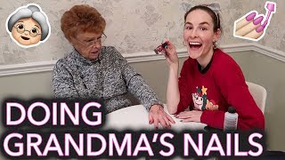 Painting My Grandma's Nails (she thinks we're on National Television)