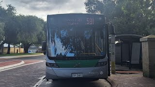 [Across Mandurah] Transperth Bus Route No. 591 (TP2681) Erskine (Sticks Bvd) to Mandurah Station