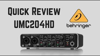 Behringer UMC204HD Review