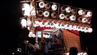 ２０１３年　佐倉の秋祭り　坂を上る本町の屋台