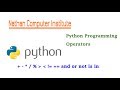 Python Programming - Operators