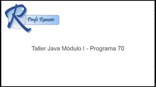 Curso Java Modulo I - Programa 70 - Sexos aleatorios y contar