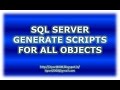 SQL Server Script for All Objects