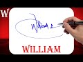 William Name Signature Style - W Signature Style - Signature Style of My Name William