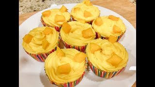 Vanilla Cupcakes with Mango filling