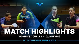 Sibel Altinkaya/Amelie Solja vs Helga Dari/Leonie Hartbrich | WD Qual | WTT Contender Amman 2023