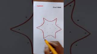 5 to 3 dots very simple and quick Rangoli