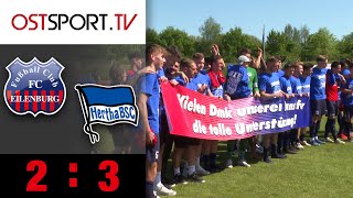 Last-Minute-Niederlage! Das Zittern geht weiter: Eilenburg - Hertha II 2:3 | Regionalliga Nordost