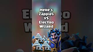 Zappies VS Electro Wizard Who Will Win? ⚡️🤔 #clashroyale #shorts