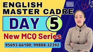 English Master Cadre DAY-5 MCQ Series | SAAVAL CLASSES | 99888-32392 |