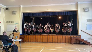 Drumlough. Grade 3B. County Down Indoor Pipe Band Championships 2024.