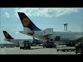 frankfurt airport bus tour with a321 a340 s lufthansa