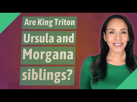 Are King Triton Ursula and Morgana siblings?