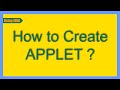 Java Tutorial || Java Applet Programming || Java Applets - Tutorial for beginners