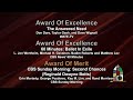 Audio-visual productions - human interest stories; awards of excellence and merit recipients