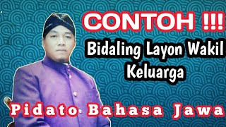 Contoh Teks Pidato Bahasa Jawa Bidaling Layon Ucapan Terima Kasih Wakil Keluarga