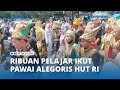 Ribuan Pelejar Langsa Pawai Alegoris HUT Ke-78 RI