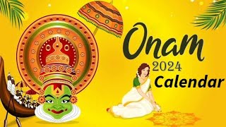 Onam 2024 Calendar, Onam 2024 Date, Thiruvonam 2024 Date, Thiruvonam 2024 Date Malayalam Calendar