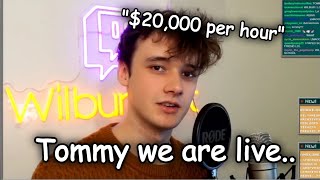 tommy forgot he's live