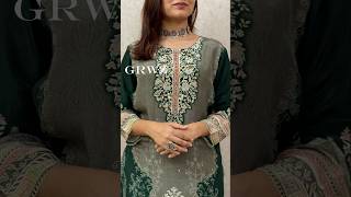 Luxurious crepe silk salwar suit | Partywear collection | zuri women