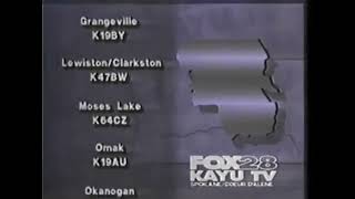 KAYU (Fox) Translator Station ID 1994