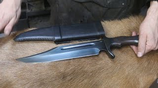 Forging a 11 inch Bowie knife, the complete movie