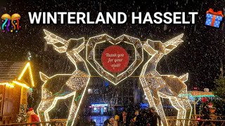 🇧🇪 WINTERLAND HASSELT IN SNOW ❄️🌲❤️ CHRISTMAS 2024 - 2025