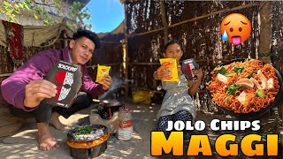 Making Jolo Chips Wali Spicy 🥵 Maggi