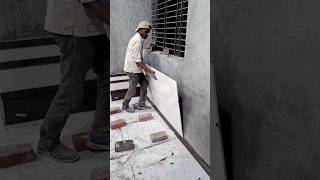 big size tiles fitting by super expert Mistry#construction lover ❤️#yt viral short